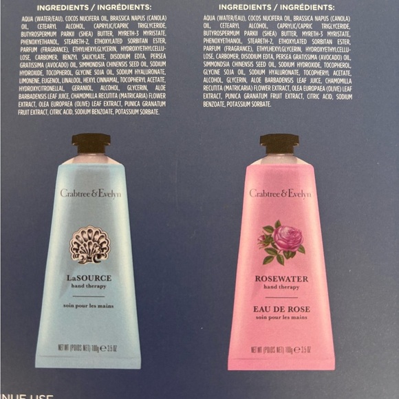 Crabtree & Evelyn Hand Therapy Collection - Blue and Gold Box - Picture 5 of 7